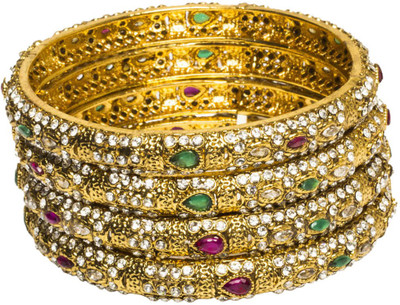 33% OFF on Joyas trendy look Brass Bangle Set Pack of 4