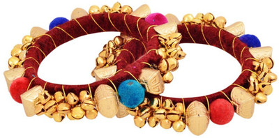 30% OFF on Gold & More Colourful Rajasthani Alloy Bangle Set Pack of 2