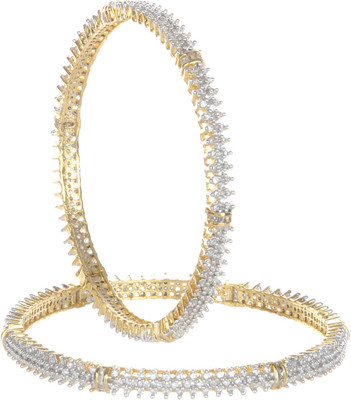 42% OFF on Treasure Trove Royal Collection Silver Yellow Gold Plated Bangle Set Pack of 2 42% OFF on Treasure Trove Royal Collection Silver Yellow Gold Plated Bangle Set Pack of 2