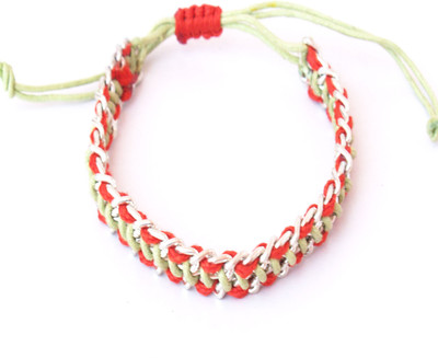 56% OFF on VR Designers Metal, Fabric Bracelet