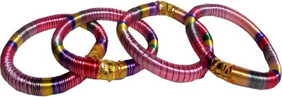 50% OFF on Royal Designer Rubber Bangle Pack of 4