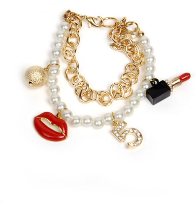 78% OFF on The Pari Teddy Alloy 18K White Gold Plated Bracelet