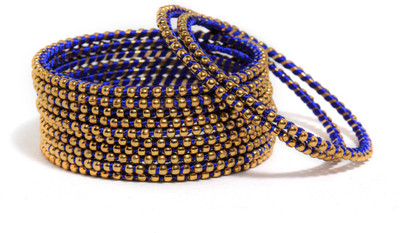 20% OFF on Bindhani Gold Plated Brass Yellow Gold Plated Bangle Set Pack of 12