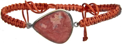 Exotic India Rhodocroside Cord Sterling Silver Kada Exotic India Rhodocroside Cord Sterling Silver Kada