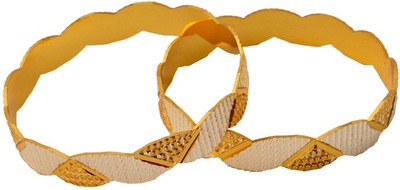 75% OFF on Czar Shine Brass Bangle Set Pack of 2