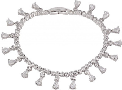 15% OFF on Siyora Studded Brass Cubic Zirconia Rhodium Plated Bracelet 15% OFF on Siyora Studded Brass Cubic Zirconia Rhodium Plated Bracelet