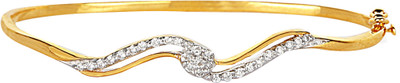 15% OFF on JacknJewel Gold Diamond 18K Yellow Gold 18 Bracelet