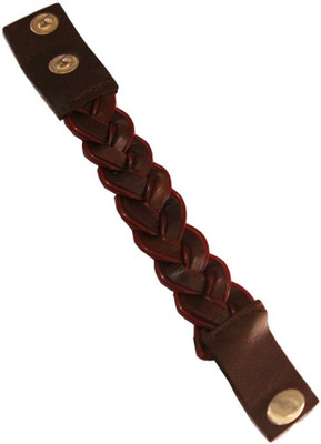 75% OFF on Rich & Famous Elegant Black Leather Leather Bracelet