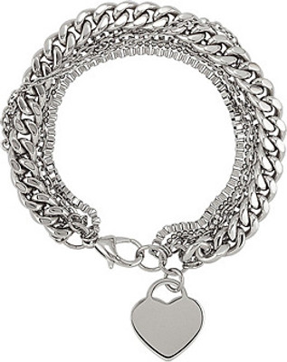 14% OFF on Love Bright Jewelry Stainless Steel Charm Bracelet