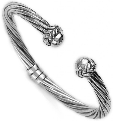 25% OFF on Taraash Twisted Flexi Sterling Silver Kada 25% OFF on Taraash Twisted Flexi Sterling Silver Kada