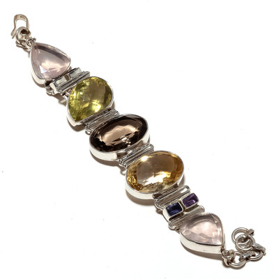 35% OFF on Nikhil Silver Arts Silver Cubic Zirconia Sterling Silver Plated Bracelet