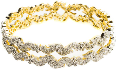 28% OFF on Joyas Stylish Brass Bangle Set Pack of 2 28% OFF on Joyas Stylish Brass Bangle Set Pack of 2