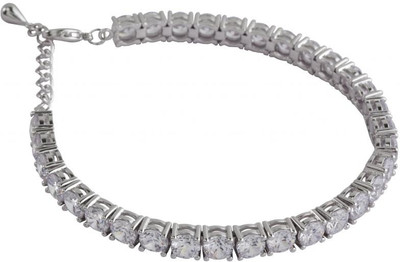 19% OFF on Siyora Brass Cubic Zirconia Rhodium Bracelet
