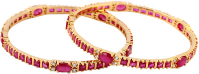76% OFF on Mgold Alloy 18K Yellow Gold Plated Bangle Set Pack of 2 76% OFF on Mgold Alloy 18K Yellow Gold Plated Bangle Set Pack of 2