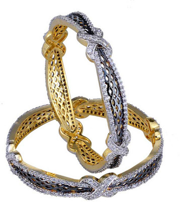Gehnashop Brass Bangle Set Pack of 2 Gehnashop Brass Bangle Set Pack of 2
