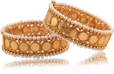 44% OFF on Adwitiya Collection Wedding Delight Copper Pearl 22K Yellow Gold Plated Bangle Set Pack of 2 44% OFF on Adwitiya Collection Wedding Delight Copper Pearl 22K Yellow Gold Plated Bangle Set Pack of 2