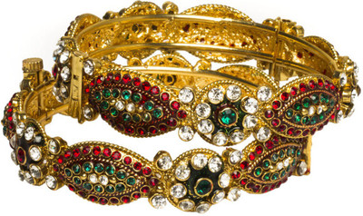 33% OFF on Joyas Trendy Look Copper Bangle Set Pack of 2