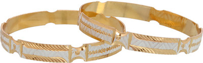 69% OFF on Vendee Fashion Beautiful Design Brass Bangle Set Pack of 2
