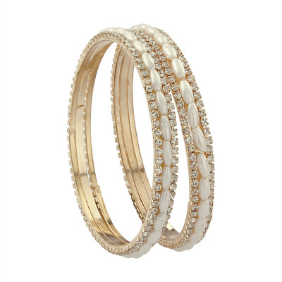 76% OFF on Luxor Traditional Look Alloy Yellow Gold Plated Bangle Set Pack of 2 76% OFF on Luxor Traditional Look Alloy Yellow Gold Plated Bangle Set Pack of 2