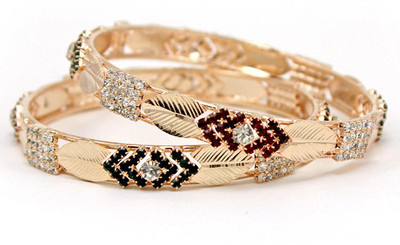 25% OFF on Monza Alloy Rose Gold Plated Bangle Set Pack of 2 25% OFF on Monza Alloy Rose Gold Plated Bangle Set Pack of 2