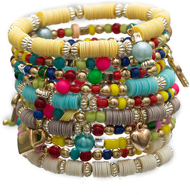 20% OFF on Blueberry B-1585 Plastic, Metal Bracelet Set Pack of 10