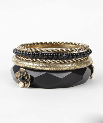 37% OFF on Trinketbag Flowers In Alloy Bangle Set Pack of 5 37% OFF on Trinketbag Flowers In Alloy Bangle Set Pack of 5