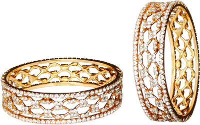 80% OFF on Camy Designer American Diamond Net Kangan Alloy Cubic Zirconia Bangle Set Pack of 2 80% OFF on Camy Designer American Diamond Net Kangan Alloy Cubic Zirconia Bangle Set Pack of 2