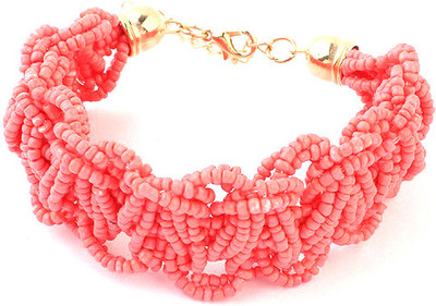 9% OFF on Bejeweled Brass Rhodium Plated Bracelet