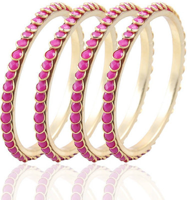 80% OFF on Vastradi Exotic Alloy Brass Plated Bangle Set Pack of 4