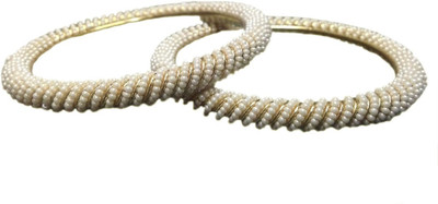 20% OFF on Glitterz Designer White Glow Brass Bangle Set Pack of 2 20% OFF on Glitterz Designer White Glow Brass Bangle Set Pack of 2