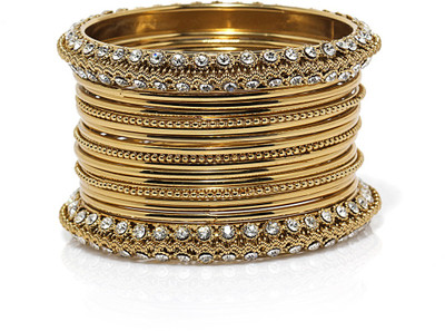 59% OFF on Bindhani Gold Plated Brass Yellow Gold Plated Bangle Set Pack of 16 59% OFF on Bindhani Gold Plated Brass Yellow Gold Plated Bangle Set Pack of 16