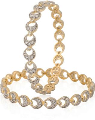 85% OFF on Rubena Exclusive Alloy Yellow Gold Plated Bangle Set Pack of 2 85% OFF on Rubena Exclusive Alloy Yellow Gold Plated Bangle Set Pack of 2