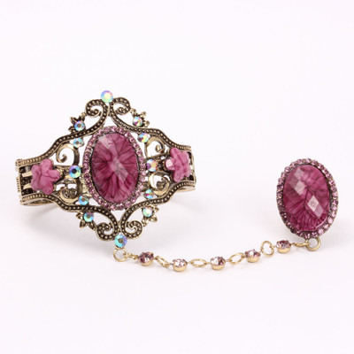 40% OFF on KhoobSurati Metal, Stone Ring Bracelet 40% OFF on KhoobSurati Metal, Stone Ring Bracelet