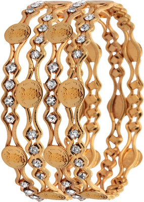 68% OFF on Fashion Fusion Vasilisa Alloy Yellow Gold Plated Bangle Set Pack of 4 68% OFF on Fashion Fusion Vasilisa Alloy Yellow Gold Plated Bangle Set Pack of 4