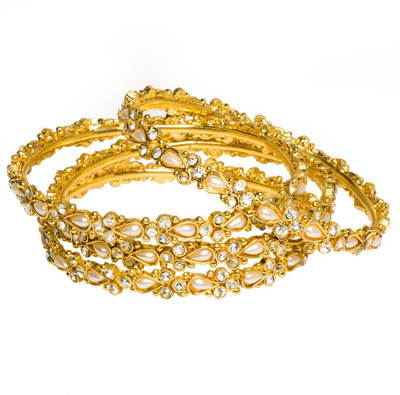 33% OFF on Joyas Trendy Look Copper Bangle Set Pack of 4