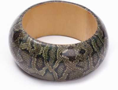 30% OFF on KhoobSurati Solitary Snake Patterned Wood Bangle