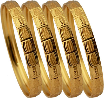 63% OFF on Czar Shine Brass Bangle Set Pack of 4 63% OFF on Czar Shine Brass Bangle Set Pack of 4