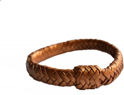 65% OFF on Cuero Golden LB-509 Leather Bracelet