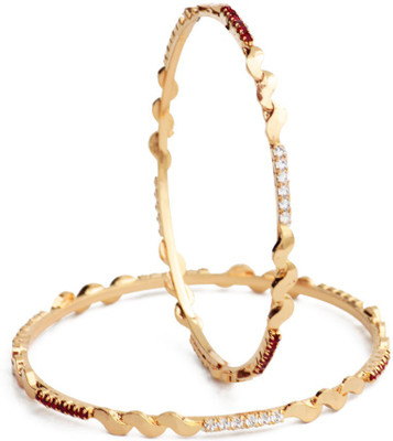 25% OFF on Karigari Fashion Jewels Simply Stylish Alloy Bangle Set Pack of 2