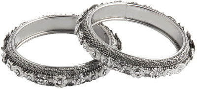 50% OFF on Nirosha Antique Silver Alloy Bangle Set Pack of 2 50% OFF on Nirosha Antique Silver Alloy Bangle Set Pack of 2