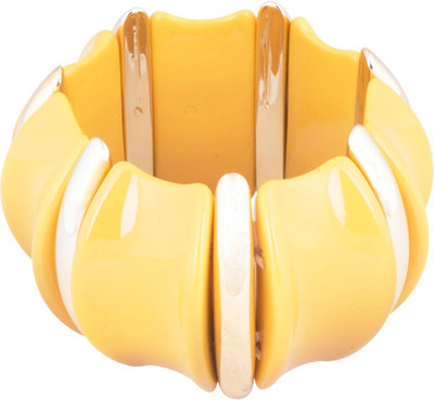 77% OFF on Sparkling Drop Princess Contemporary Fashion Delight Acrylic Enamel Plated Bangle