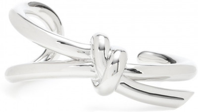 28% OFF on Exoctic Silver Amari Silver Cubic Zirconia, Swarovski Crystal Rhodium Plated Cuff