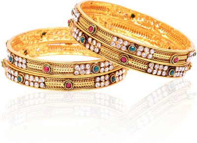 45% OFF on Rubera Fancy Alloy Cubic Zirconia Bangle Set Pack of 4 45% OFF on Rubera Fancy Alloy Cubic Zirconia Bangle Set Pack of 4