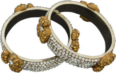 10% OFF on DFR Ethnic Diva Alloy Bangle Set Pack of 2 10% OFF on DFR Ethnic Diva Alloy Bangle Set Pack of 2