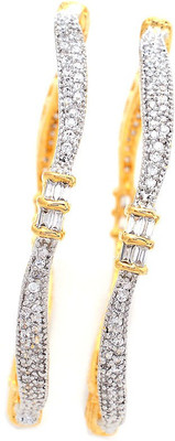 18% OFF on Jewar Mandi Exclusive Jewellery Metal Rhodium Plated Bangle Set Pack of 2 18% OFF on Jewar Mandi Exclusive Jewellery Metal Rhodium Plated Bangle Set Pack of 2