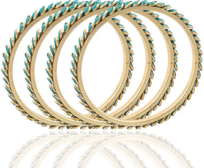 80% OFF on Vastradi Regally  Alloy Brass Plated Bangle Set Pack of 4