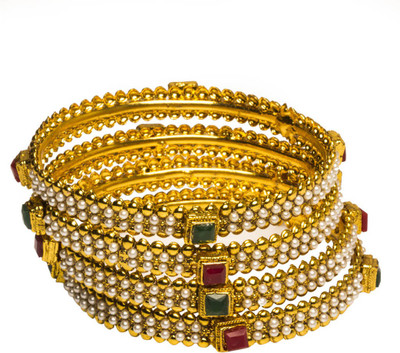 33% OFF on Joyas Stylish Look Brass Bangle Set Pack of 4 33% OFF on Joyas Stylish Look Brass Bangle Set Pack of 4