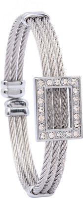 69% OFF on Vendee Fashion Sterling Silver Stainless Steel Kada