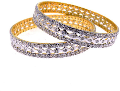 40% OFF on Aabhushan Jewels Fashion Alloy Cubic Zirconia Bangle Set Pack of 2