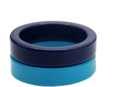 40% OFF on Rhea Midnight Duos Resin Bangle Set Pack of 2